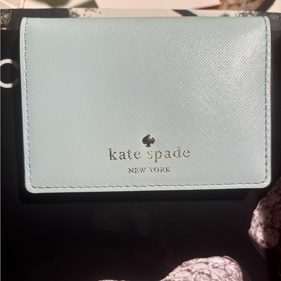 Brand New Kate Spade Cherry Lane Leather Wallet in Cyblue! - Picture 7 of 9